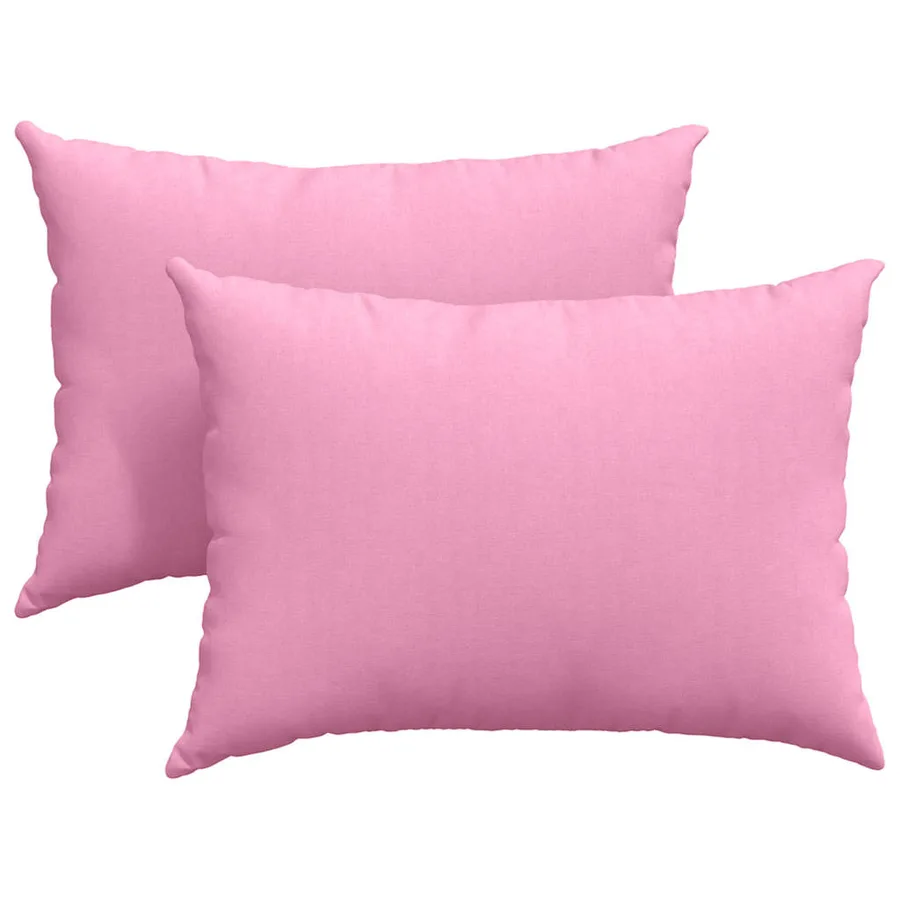 Coussins de canapé 2 pcs Rose 70 x 50 cm tissu - 2
