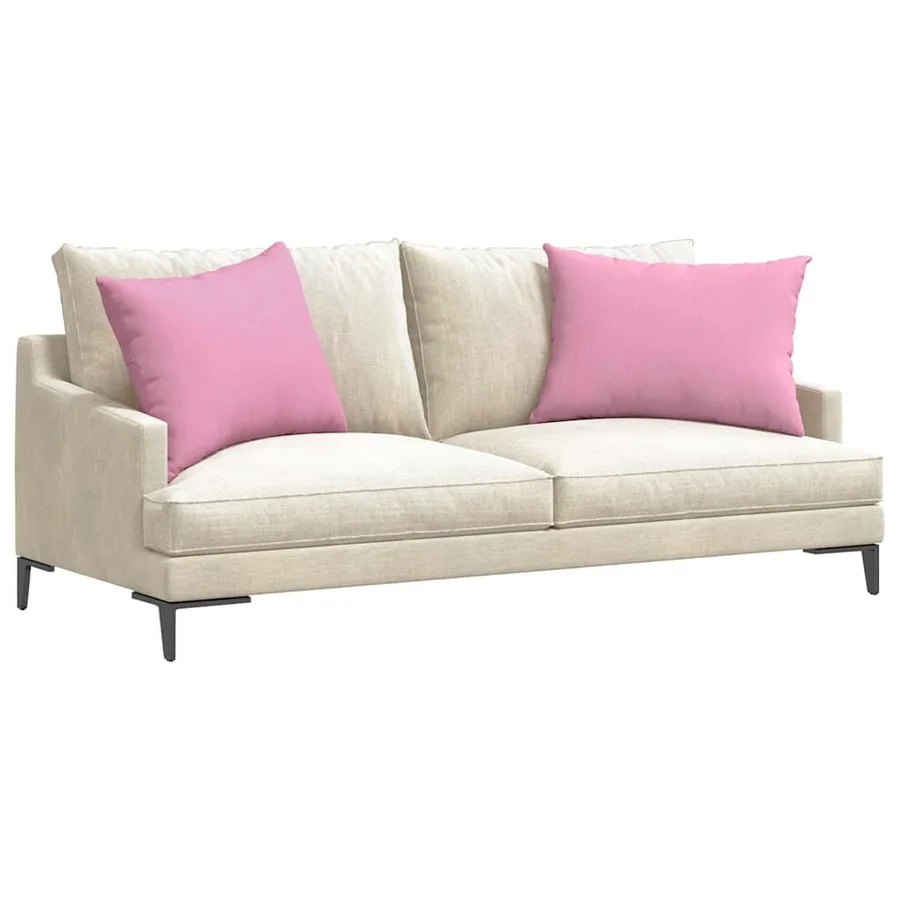 Coussins de canapé 2 pcs Rose 70 x 50 cm tissu - 3