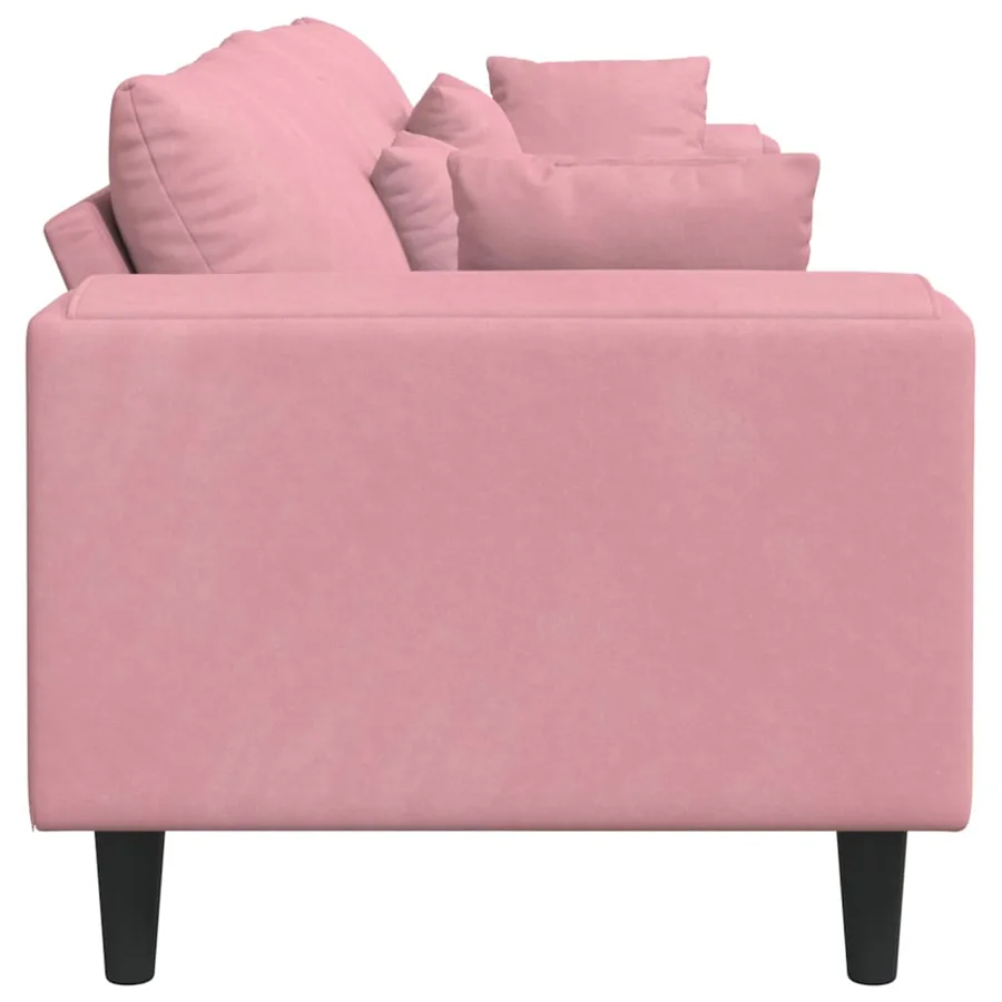 Canapé Rose 250 x 77 x 76 cm Velours - 5