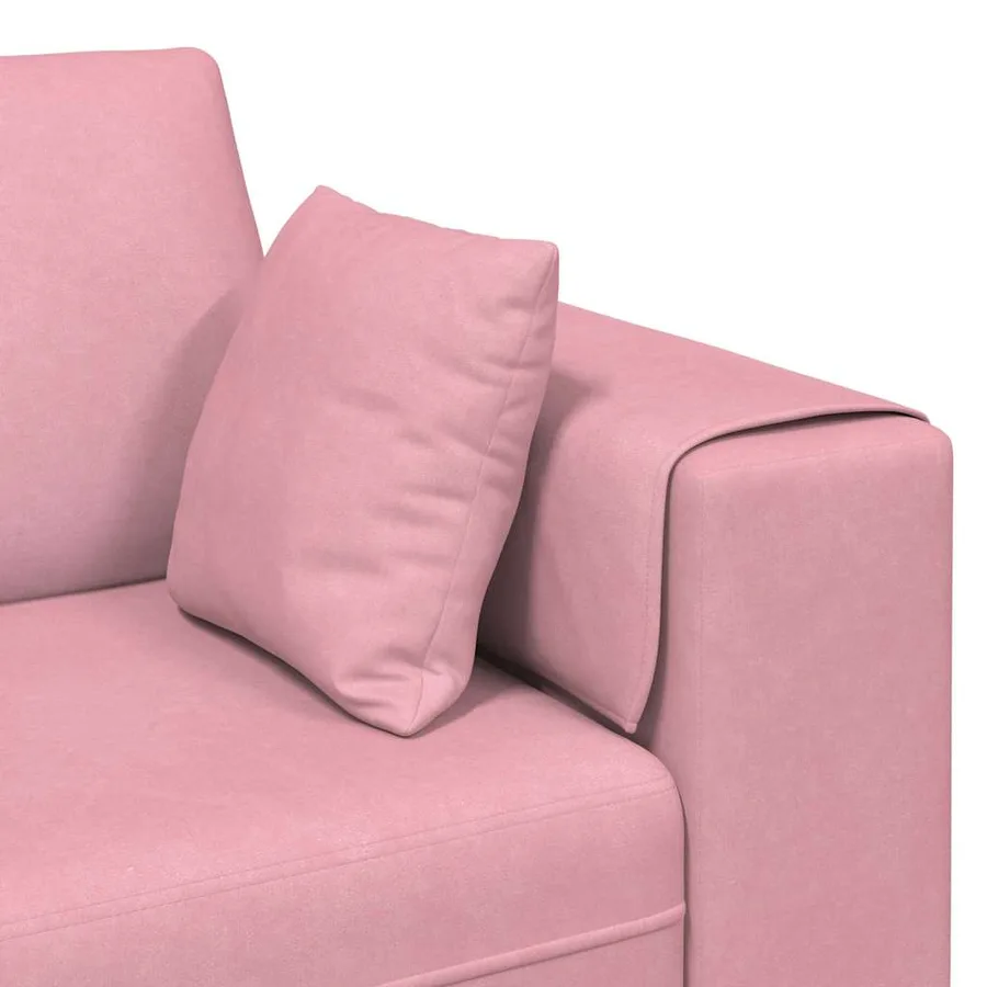 Canapé Rose 250 x 77 x 76 cm Velours - 7
