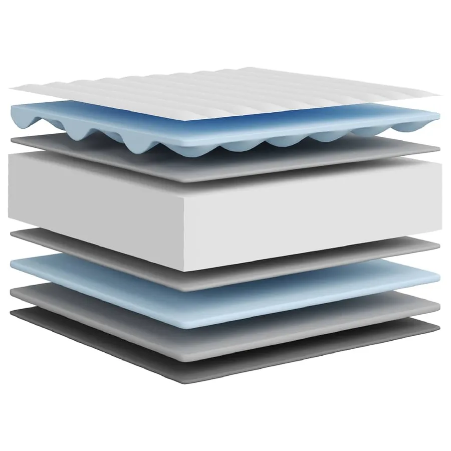 Matelas en mousse moyennement doux 140x200 cm - 7