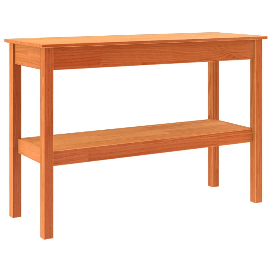 Table console Brun ciré 110 x 40 x 75 cm Pin massif - 9