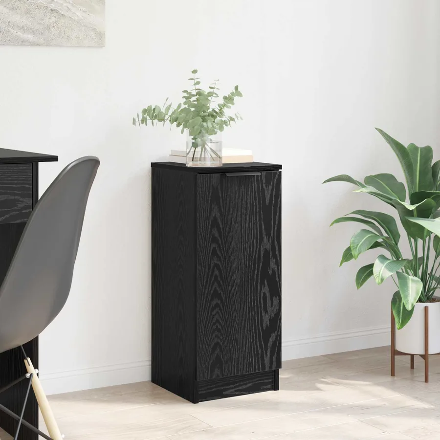 Buffet Chêne noir 30 x 30 x 70 cm Bois d'ingénierie