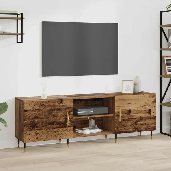 Meuble TV Bois ancien 150 x 30 x 50 cm Bois d'ingénierie