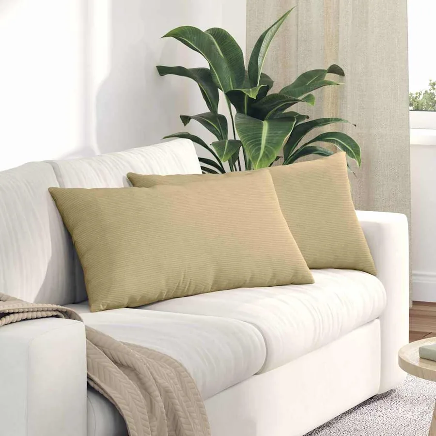 Coussins de canapé 2 pcs Vert gris 80 x 40 cm