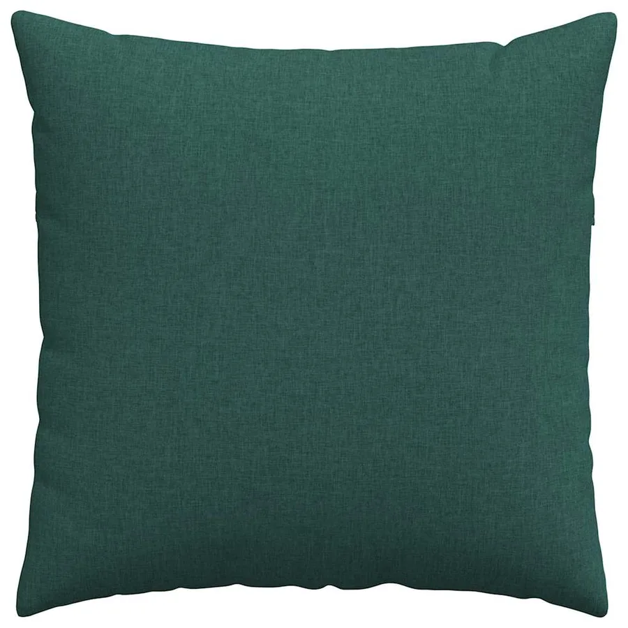 Coussins de canapé 2 pcs Vert foncé 60 x 60 cm tissu - 6