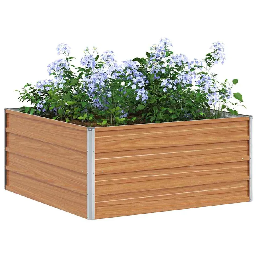 Jardinière surélevée Marron Clair 100 x 100 x 45 cm - 3