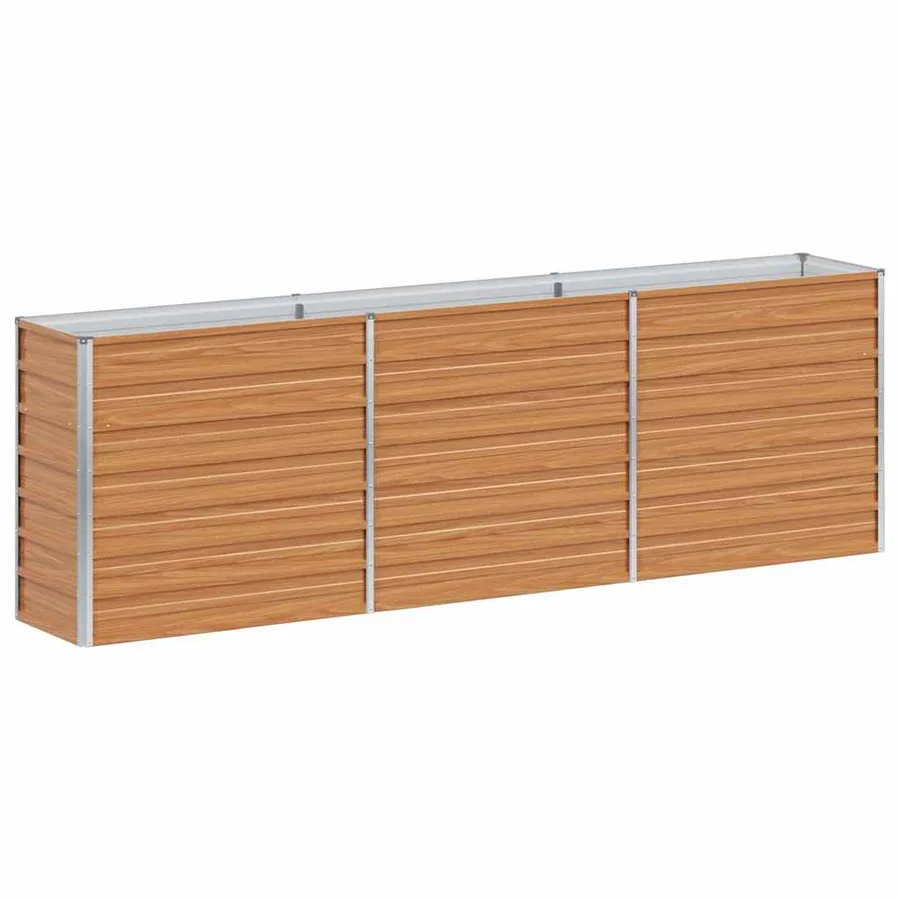 Jardinière surélevée Marron Clair 240 x 40 x 77 cm - 2