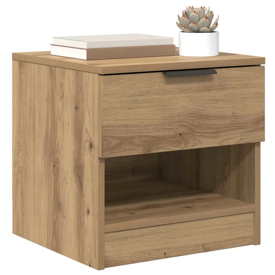 Armoire de lit 2 pc Chêne artisanal 40 x 39 x 40cm - 3