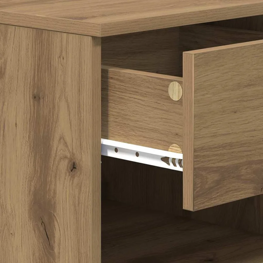 Armoire de lit 2 pc Chêne artisanal 40 x 39 x 40cm - 8