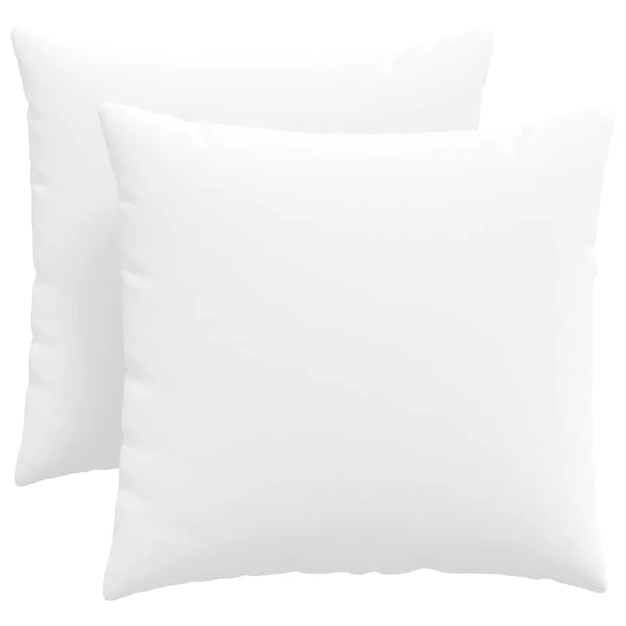 Coussins de canapé 2 pcs Blanc 45 x 45 cm tissu - 2