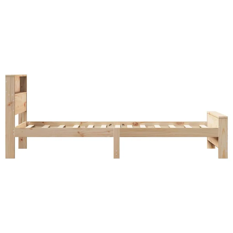 Cadre de lit Marron 100 x 200 cm Bois d'ingénierie - 6