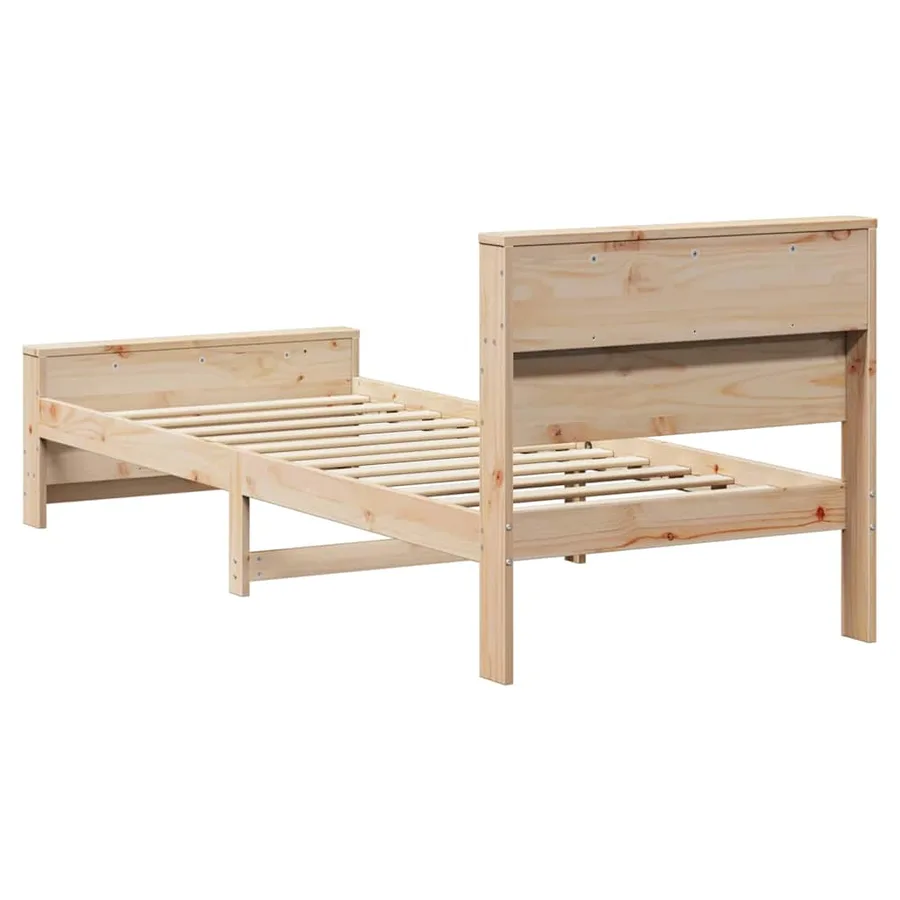 Cadre de lit Marron 100 x 200 cm Bois d'ingénierie - 7