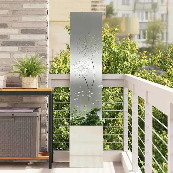 Écran de confidentialité de jardin Fretwork Argenté 32 x 150 cm