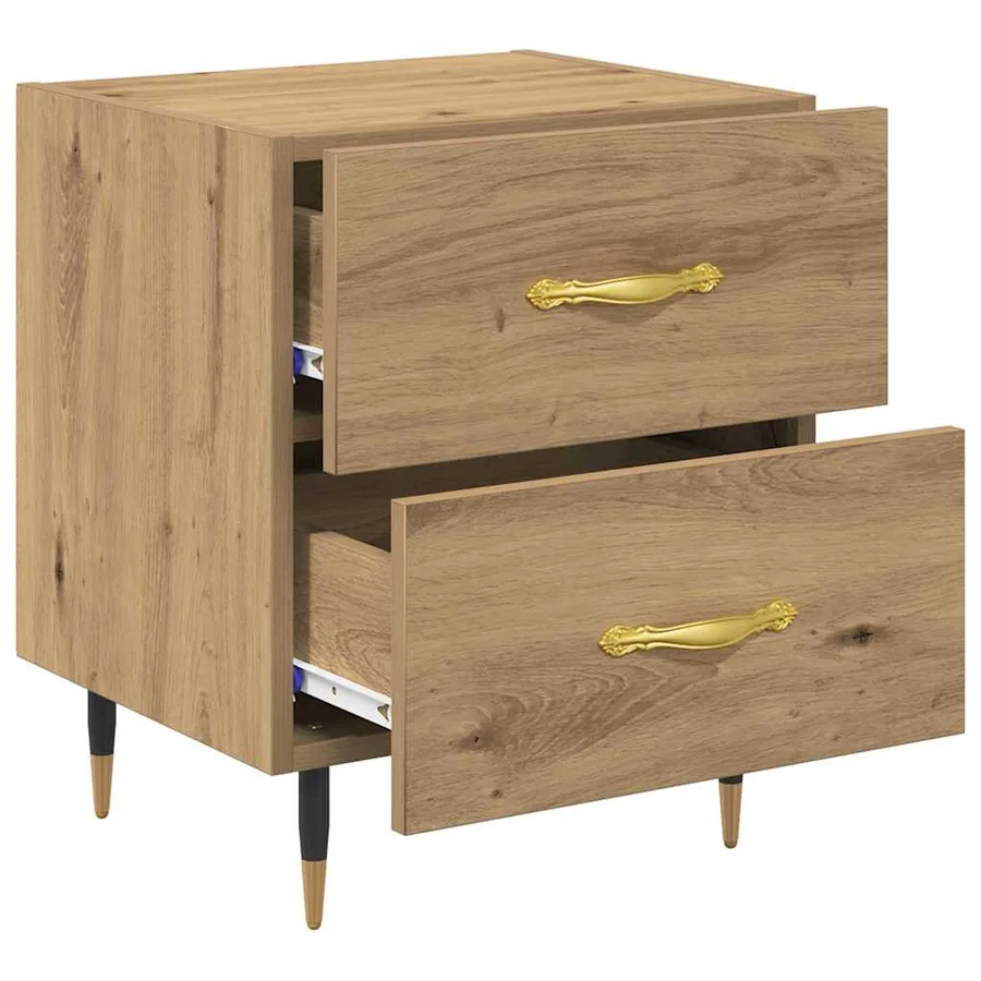 Cabinet de chevet Chêne artisanal 40 x 35 x 47,5 cm - 5