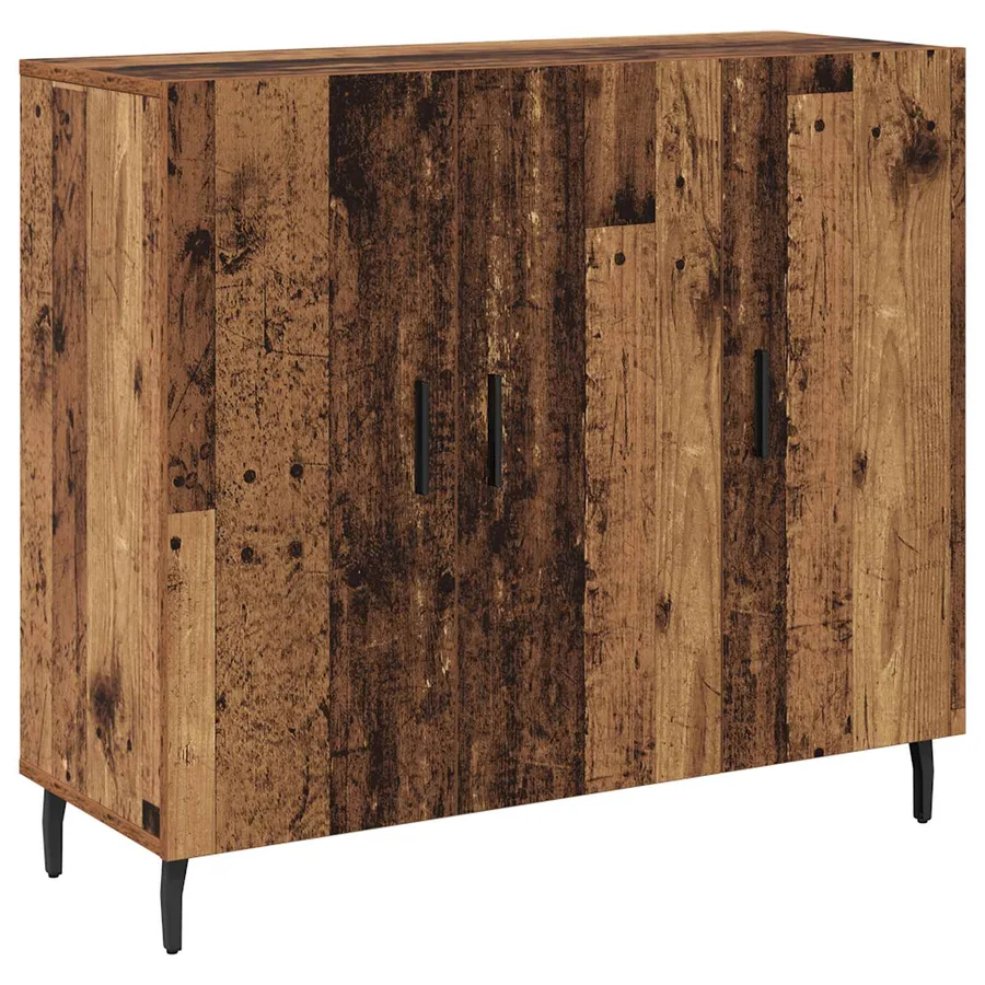 Buffet Bois ancien 90 x 34 x 80 cm Bois d'ingénierie - 2