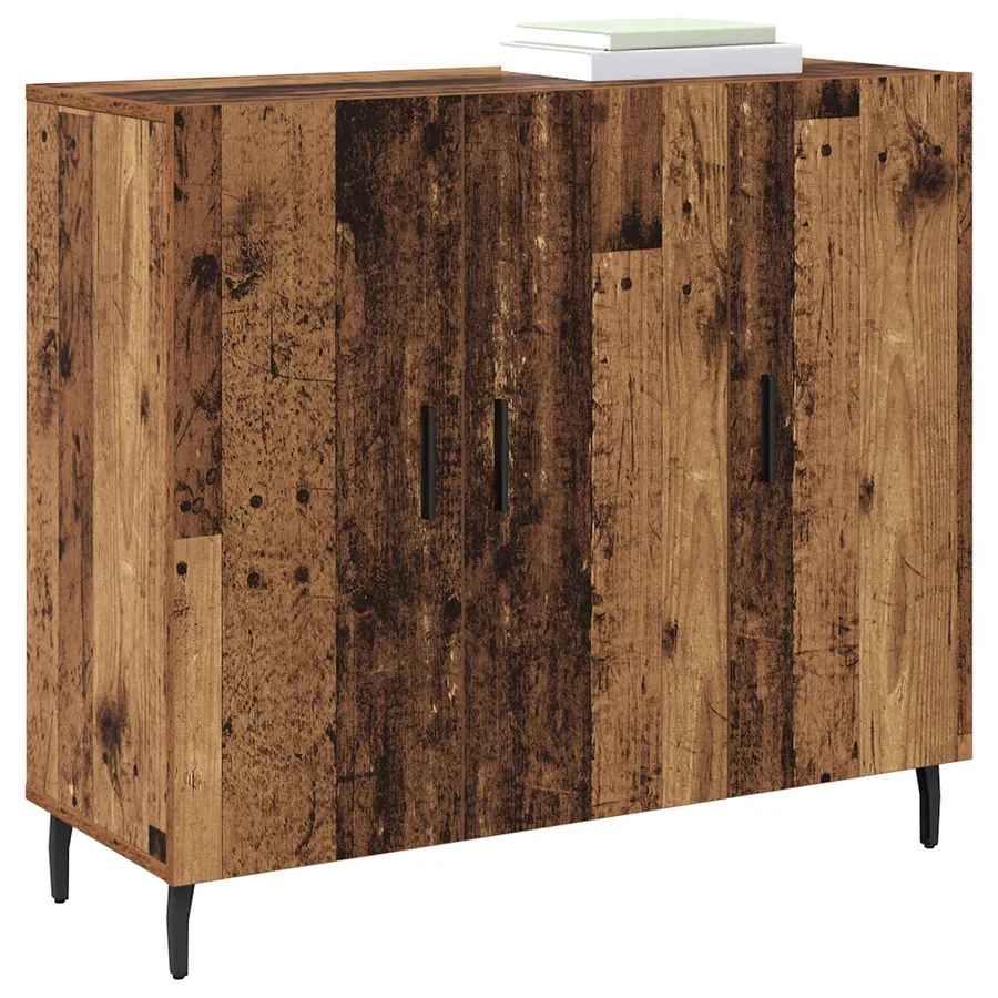 Buffet Bois ancien 90 x 34 x 80 cm Bois d'ingénierie - 3