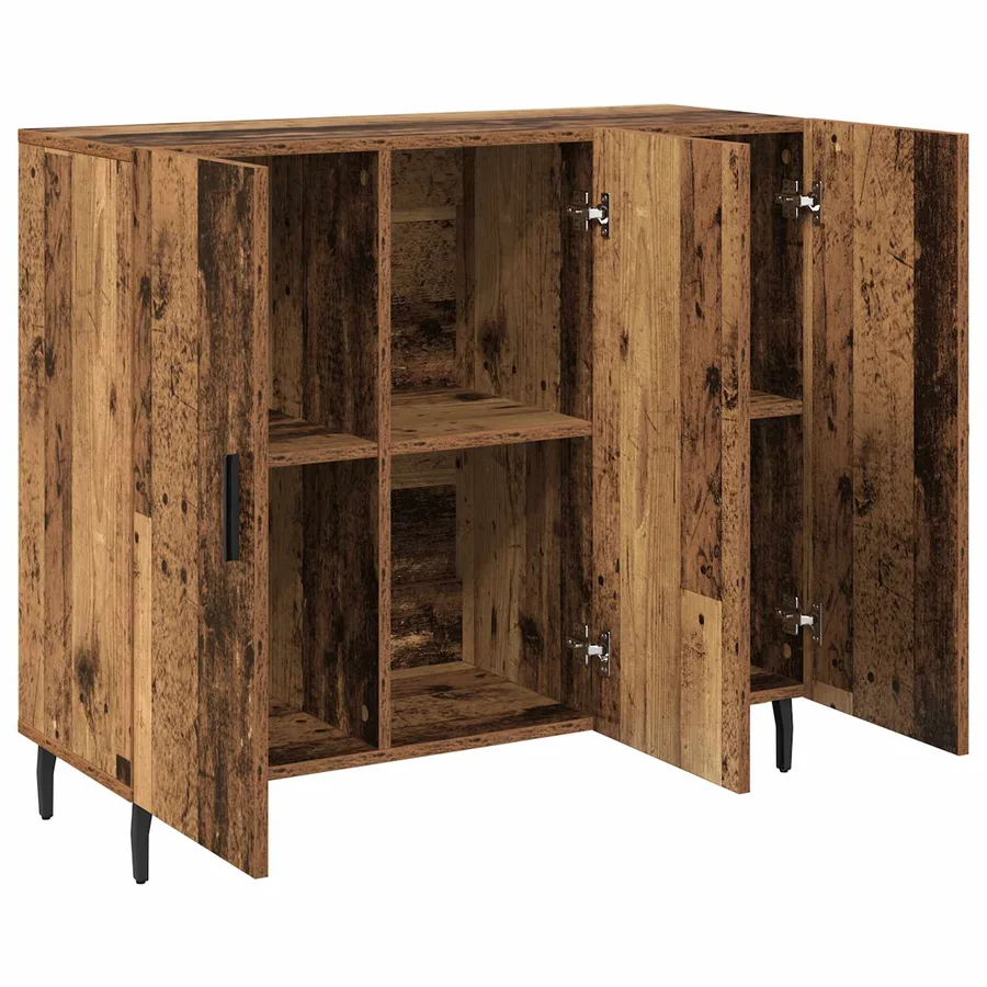 Buffet Bois ancien 90 x 34 x 80 cm Bois d'ingénierie - 5