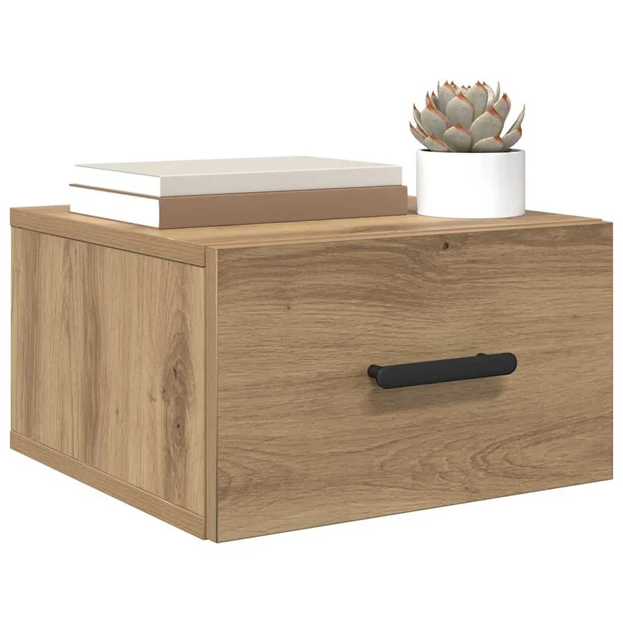 Cabinet de chevet 2 pc 35 x 35 x 20 cm Bois d'ingénierie - 3
