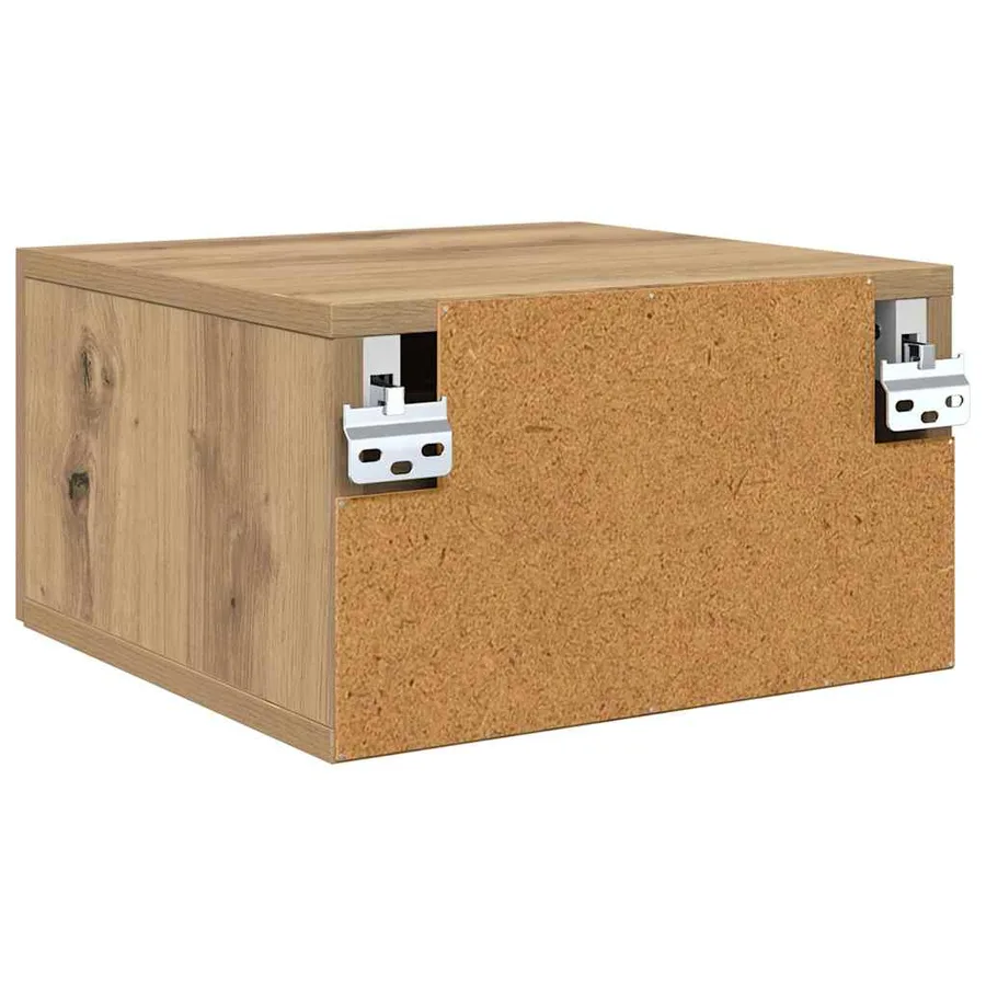 Cabinet de chevet 2 pc 35 x 35 x 20 cm Bois d'ingénierie - 9