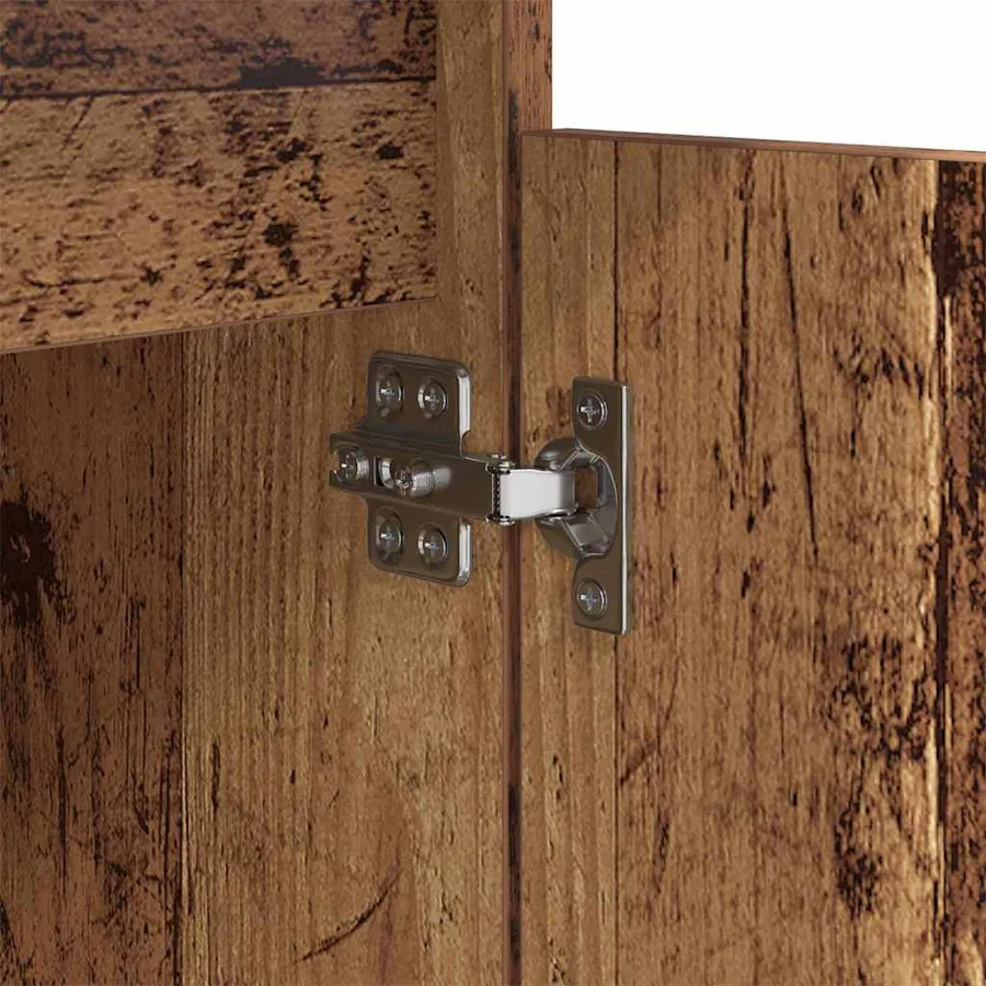 Cabinet de chevet avec tiroir 2 pcs Bois ancien 40 x 35 x 70 cm - 11