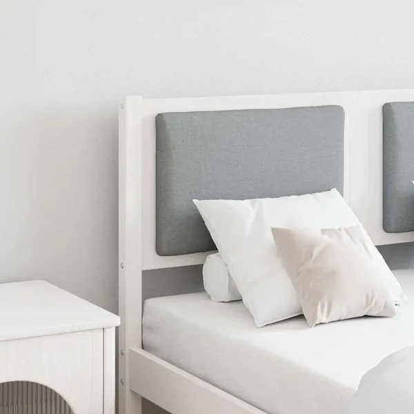 Tête de lit Autre Blanc 120 cm Bois massif en pin
