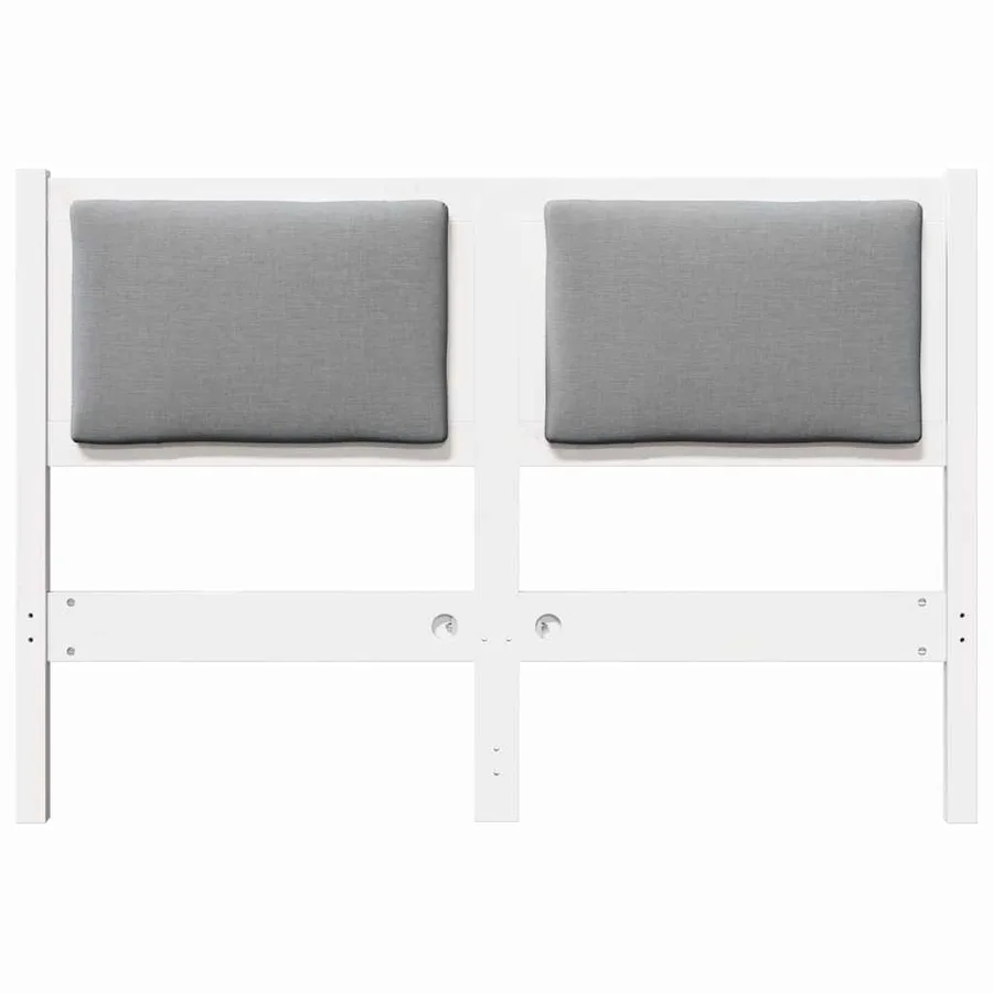 Tête de lit Autre Blanc 120 cm Bois massif en pin - 4