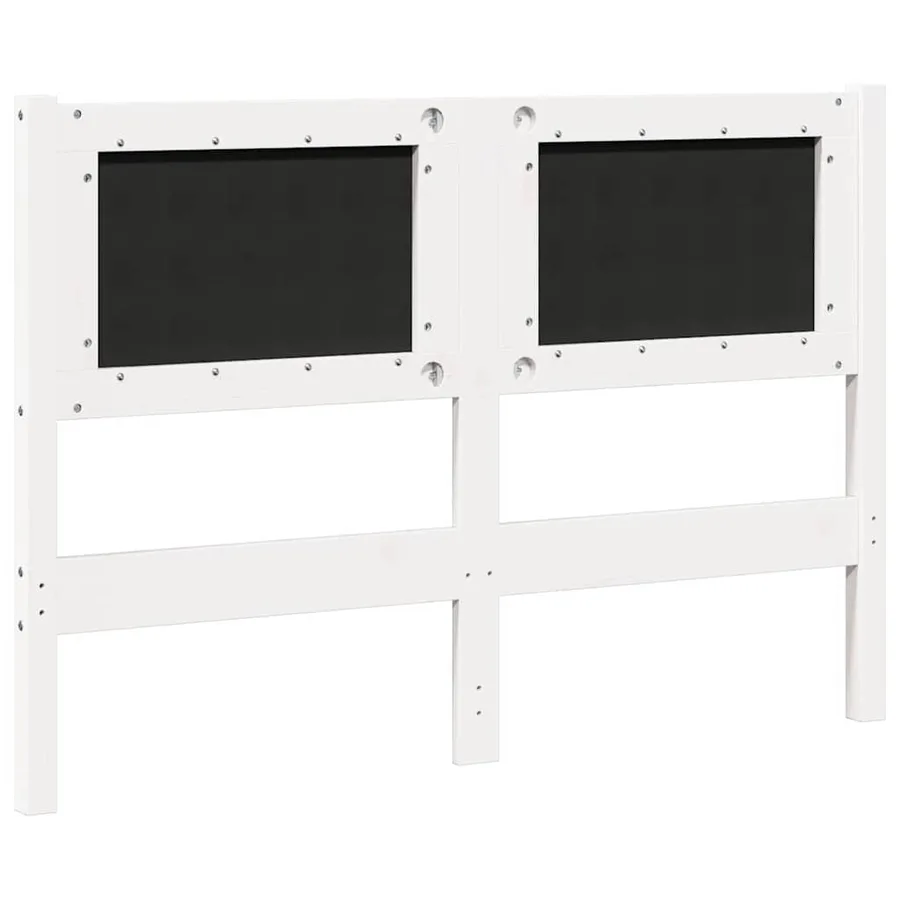 Tête de lit Autre Blanc 120 cm Bois massif en pin - 6