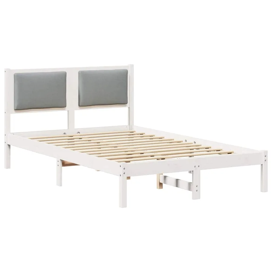 Cadre de lit Gris clair 120 x 200 cm Pin massif - 2