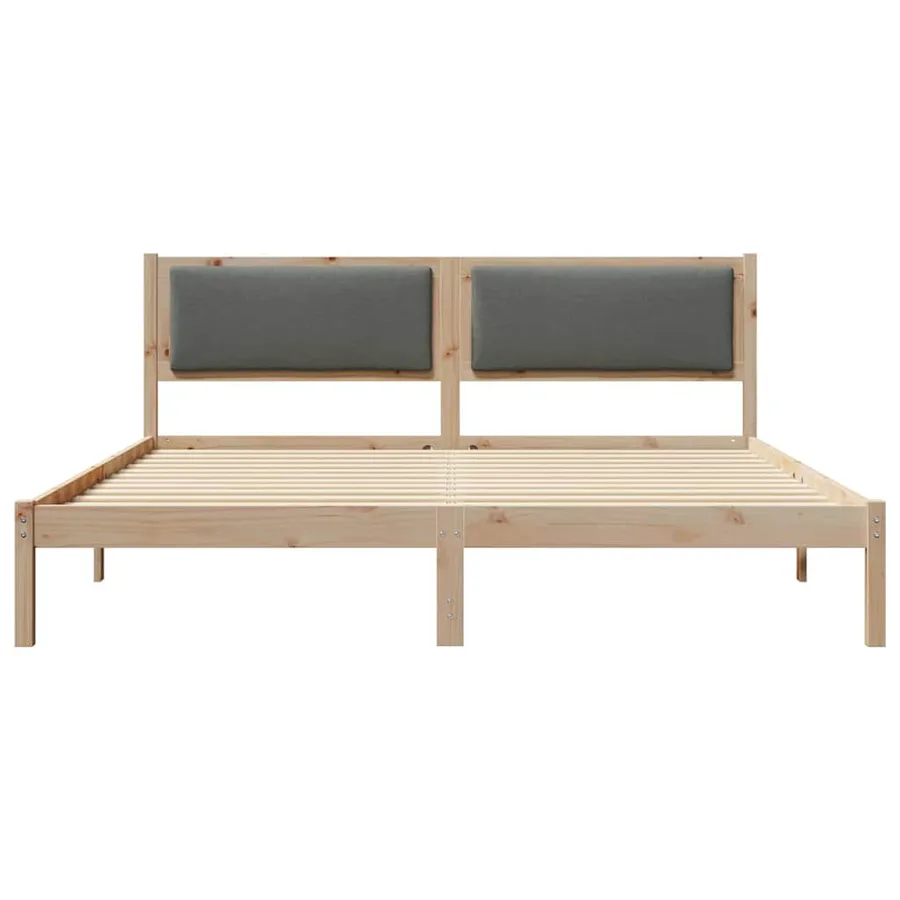 Cadre de lit Gris foncé 180 x 200 cm Pin massif - 5