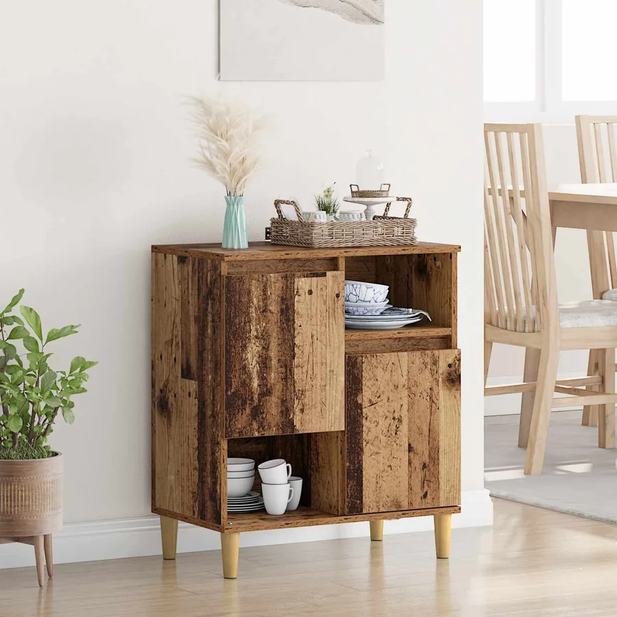 Buffet Bois ancien 35 x 60 x 70 cm Bois d'ingénierie