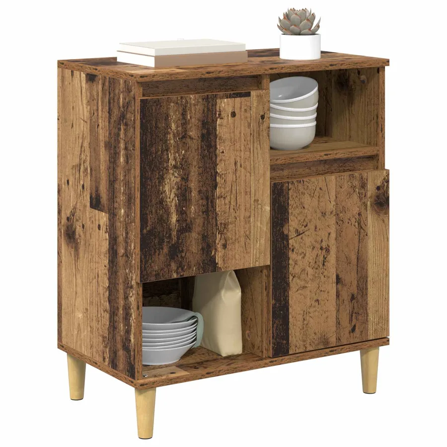 Buffet Bois ancien 35 x 60 x 70 cm Bois d'ingénierie - 3