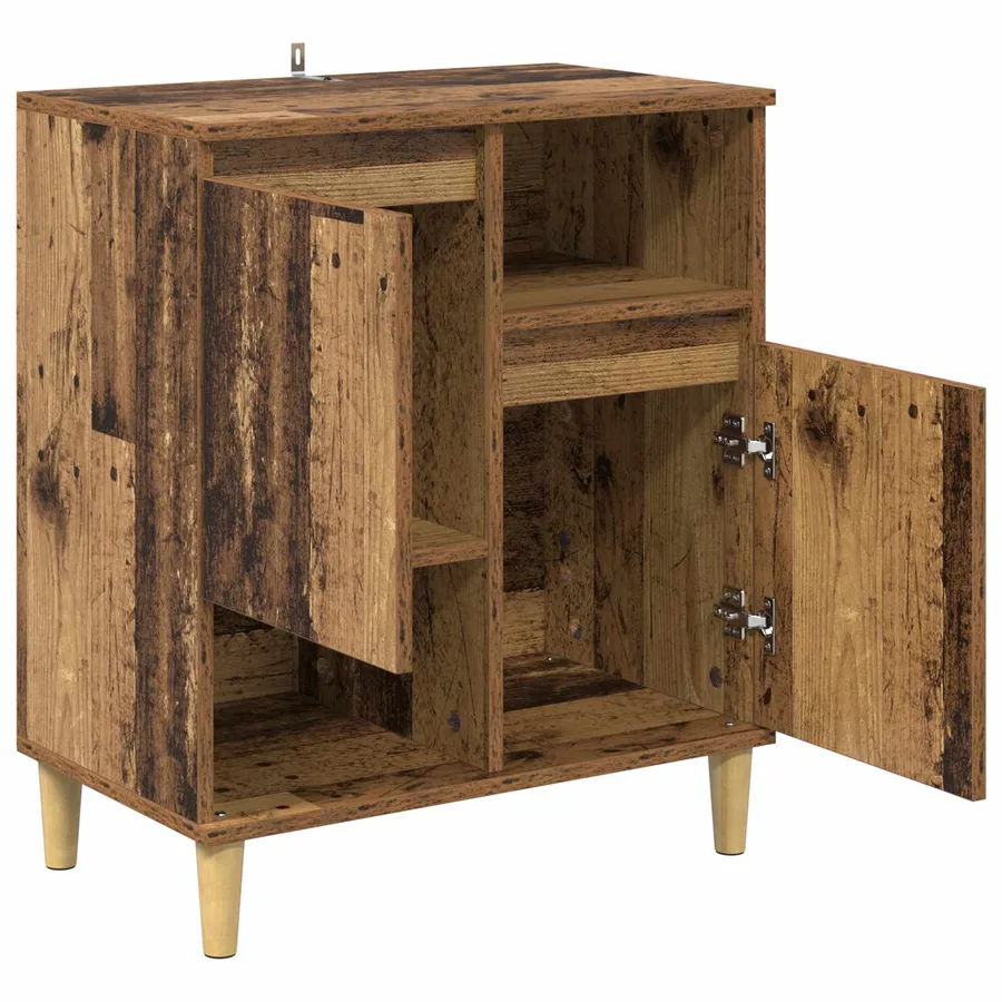 Buffet Bois ancien 35 x 60 x 70 cm Bois d'ingénierie - 5