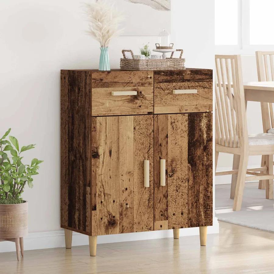 Buffet Bois ancien 34 x 69,5 x 89 cm Bois d'ingénierie