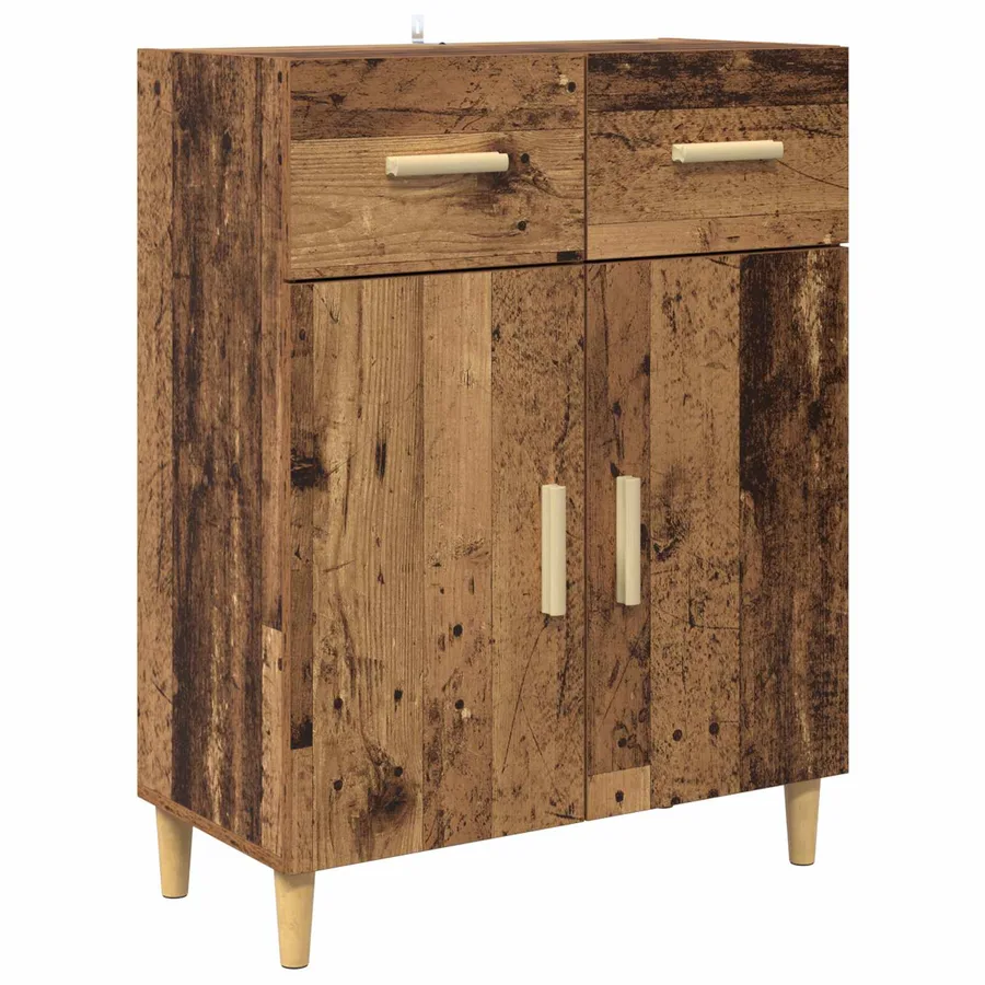 Buffet Bois ancien 34 x 69,5 x 89 cm Bois d'ingénierie - 2