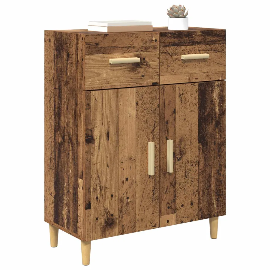 Buffet Bois ancien 34 x 69,5 x 89 cm Bois d'ingénierie - 3