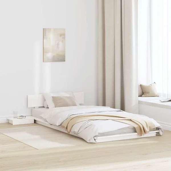 Cadre de lit Marron 75 x 190 cm bois