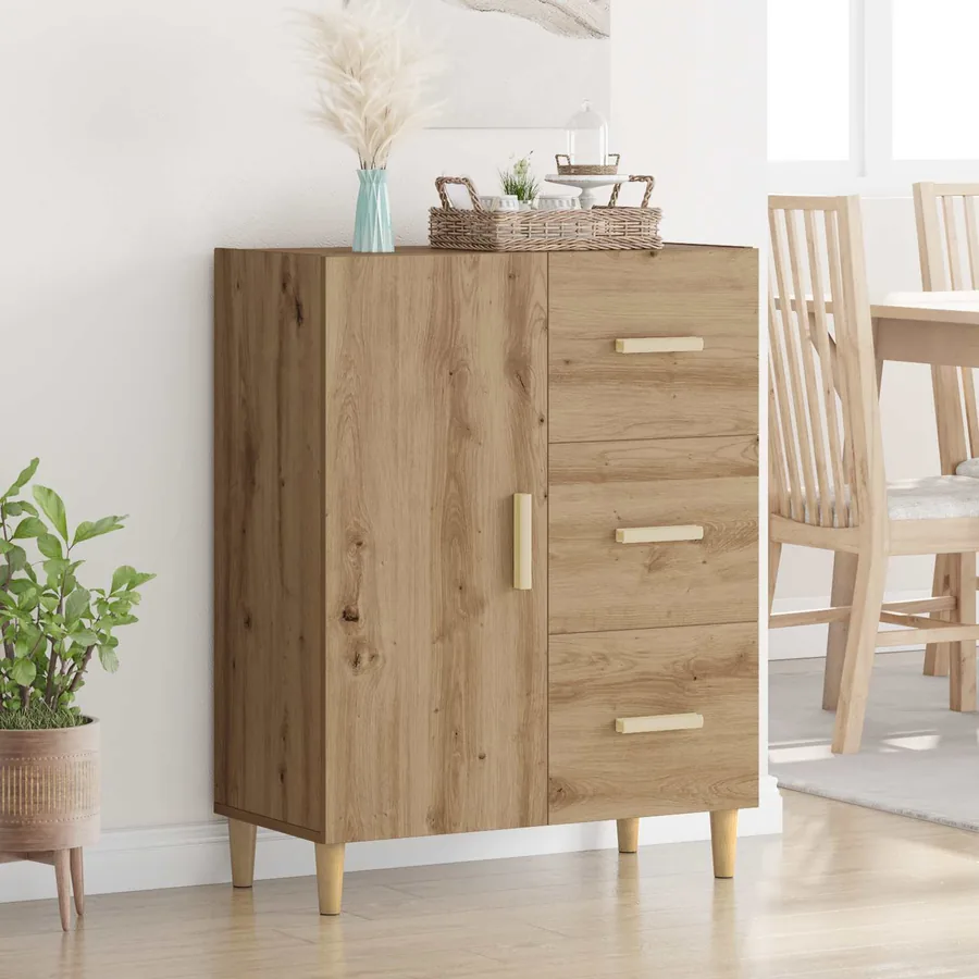 Buffet Chêne artisanal 34 x 69,5 x 90 cm Bois d'ingénierie