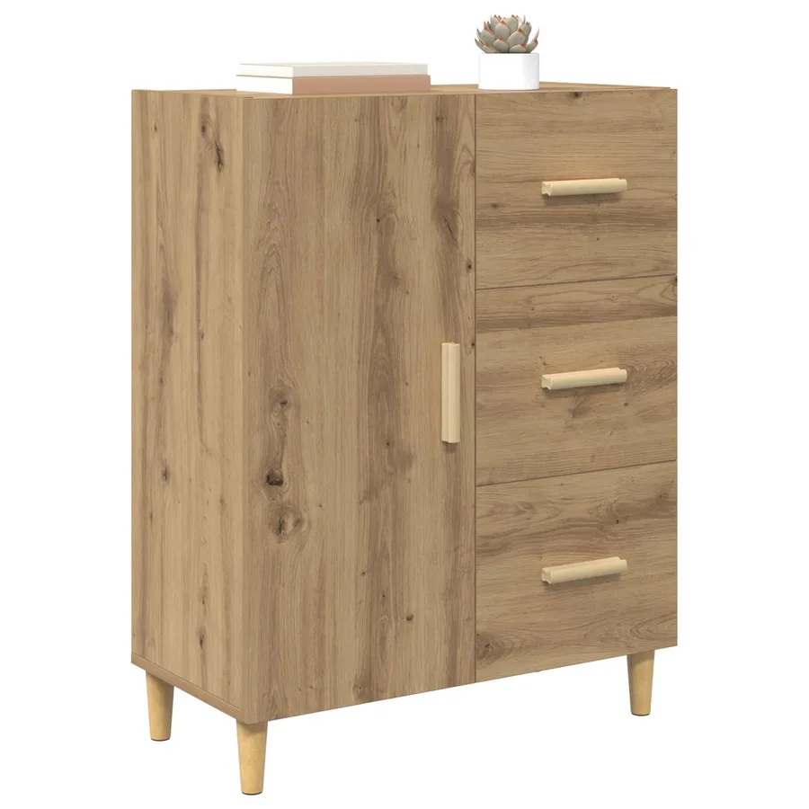 Buffet Chêne artisanal 34 x 69,5 x 90 cm Bois d'ingénierie - 3
