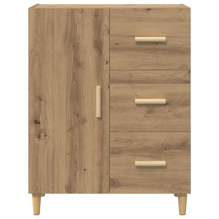 Buffet Chêne artisanal 34 x 69,5 x 90 cm Bois d'ingénierie - 6