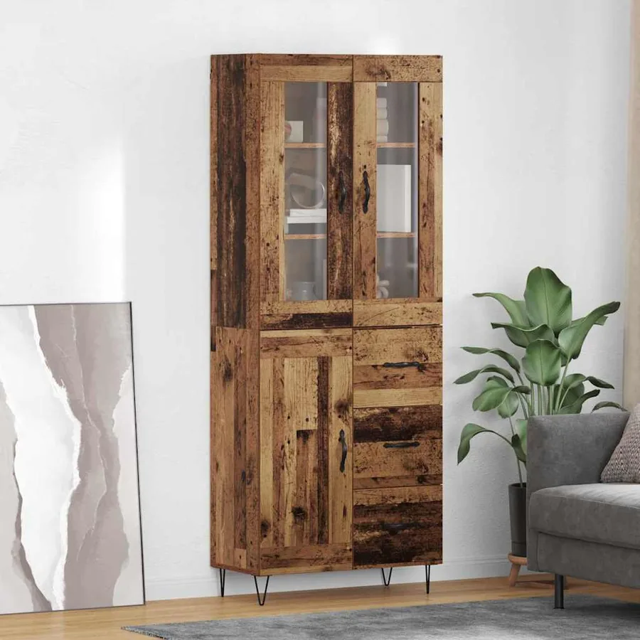Haut Armoire Bois Ancien 69,5 x 34 x 90 cm Bois d'ingénierie