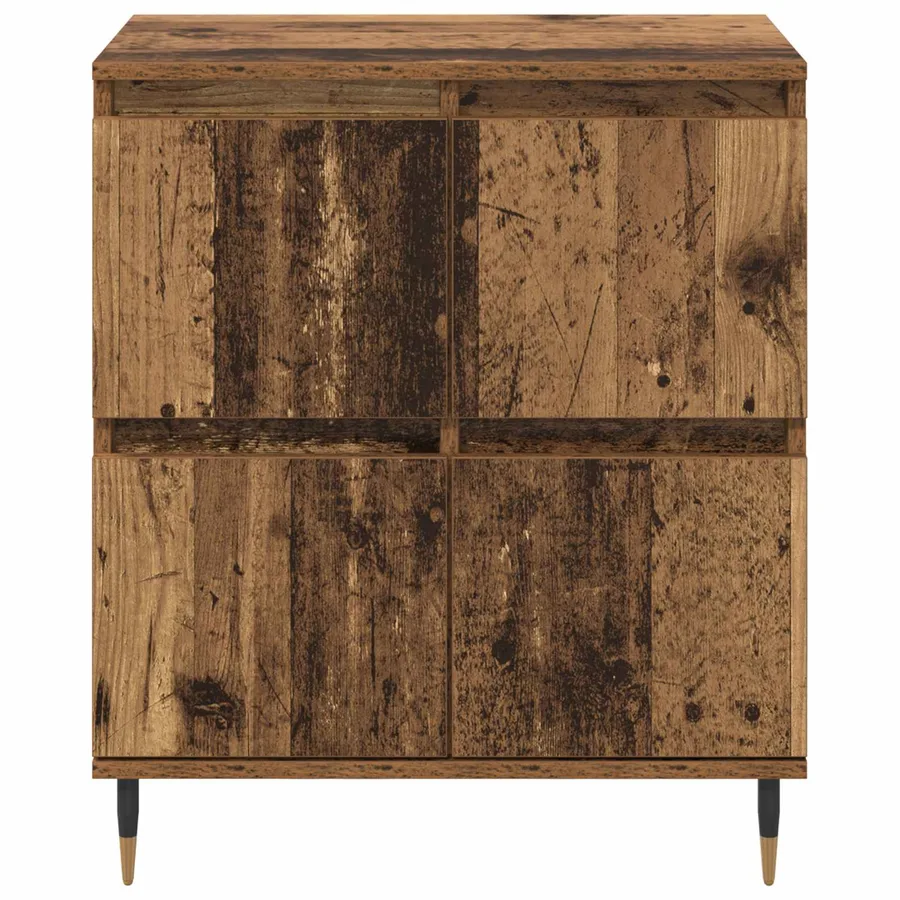 Armoire de rangement 3 pcs Bois ancien 60 x 35 x 70 cm - 7