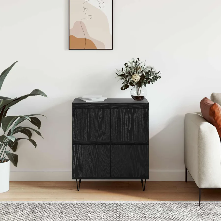 Buffet Chêne noir 60 x 35 x 70 cm - 4