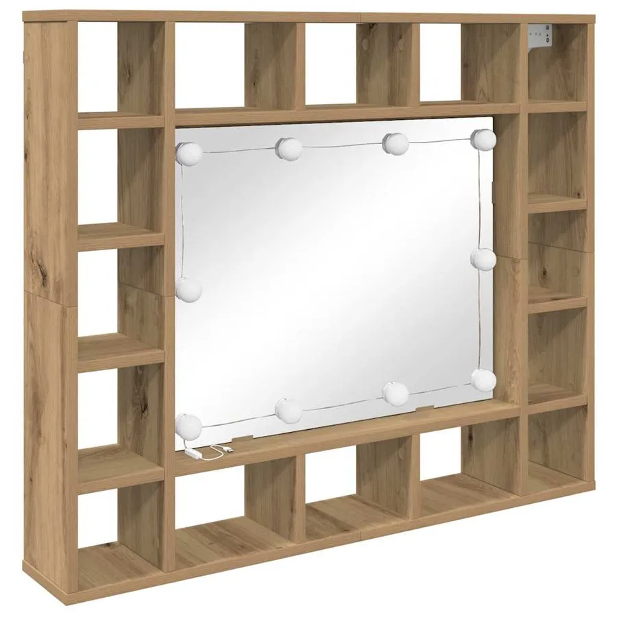 Armoire Miroir Chêne artisanal 91 x 15 x 76,5 cm - 2