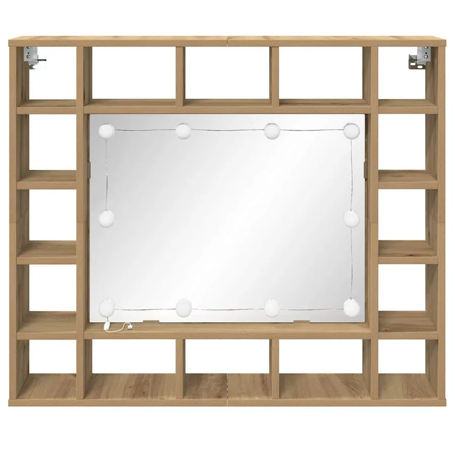 Armoire Miroir Chêne artisanal 91 x 15 x 76,5 cm - 5