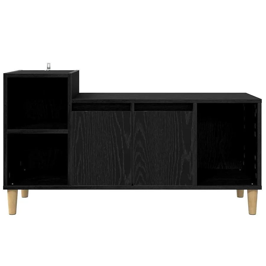 Meuble TV Chêne noir 100 x 35 x 55 cm Bois d'ingénierie - 6