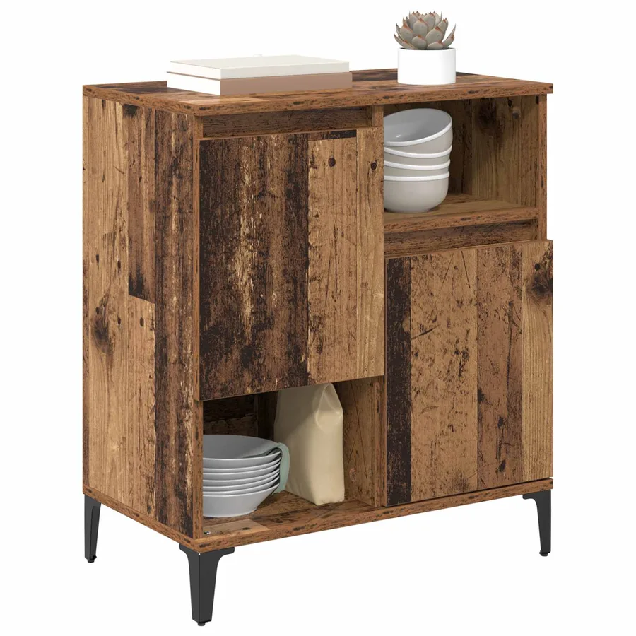 Buffet Bois ancien 60 x 35 x 70 cm Bois d'ingénierie - 3