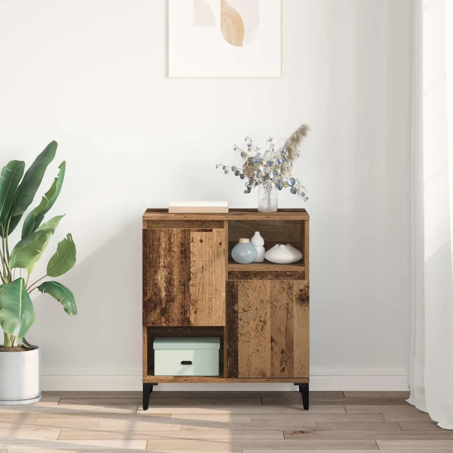 Buffet Bois ancien 60 x 35 x 70 cm Bois d'ingénierie - 4