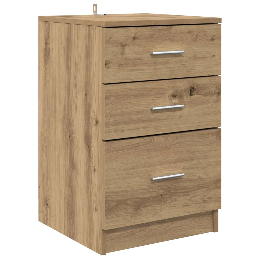 Cabinet de chevet Chêne artisanal 40 x 40 x 63 cm - 2