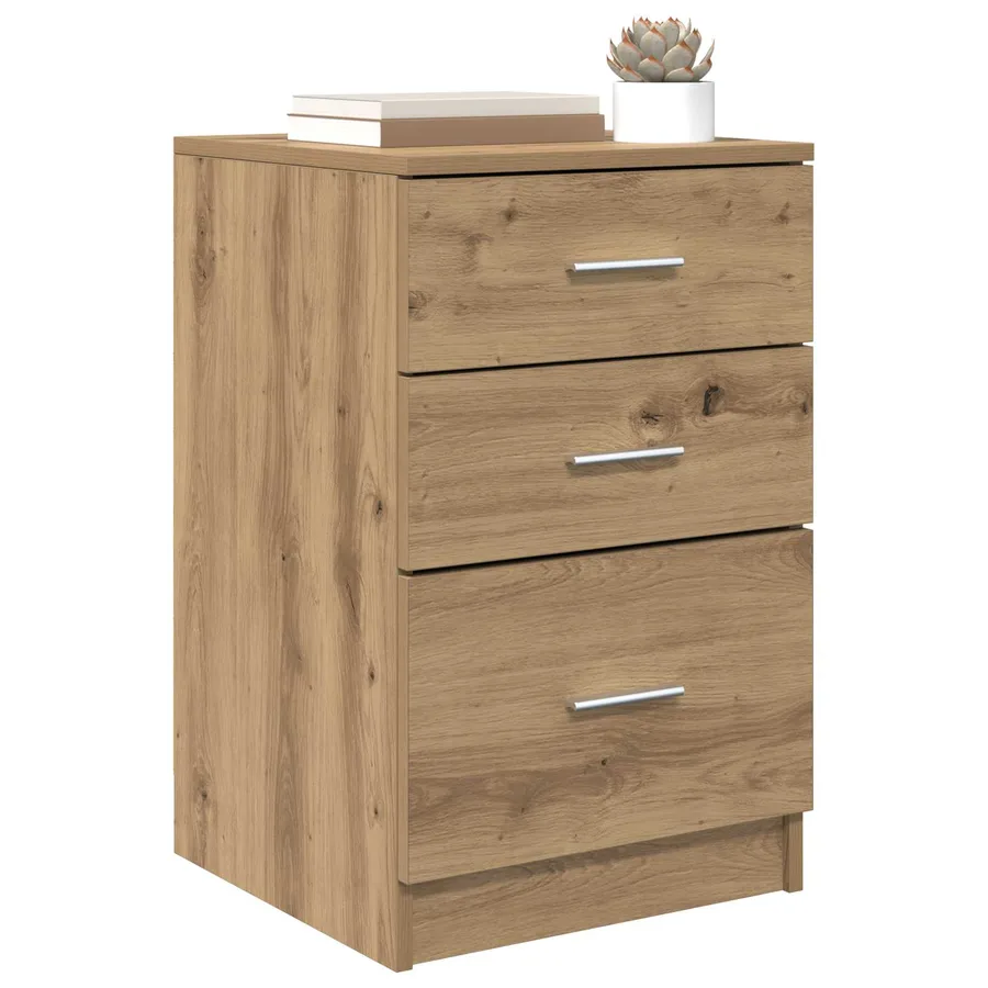Cabinet de chevet Chêne artisanal 40 x 40 x 63 cm - 3